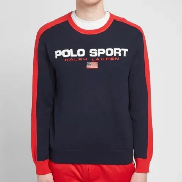 Polo Ralph Lauren Polo Sport Flag Knit Sweatshirt Sweater - Picture 5 of 6